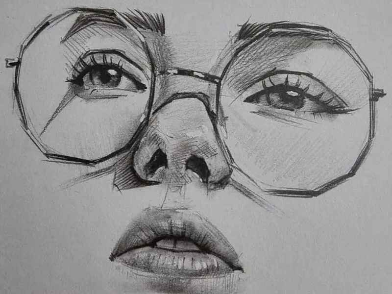 故事眼镜和鼻梁图片（故事眼镜和鼻梁图片区别）