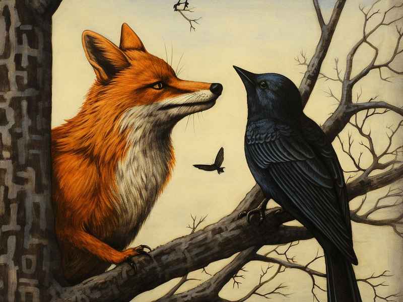 狐狸鸟儿童故事（狐狸与鸟的寓言故事）