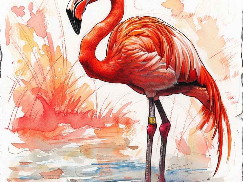 火烈鸟故事绘本（火烈鸟故事绘本图片）