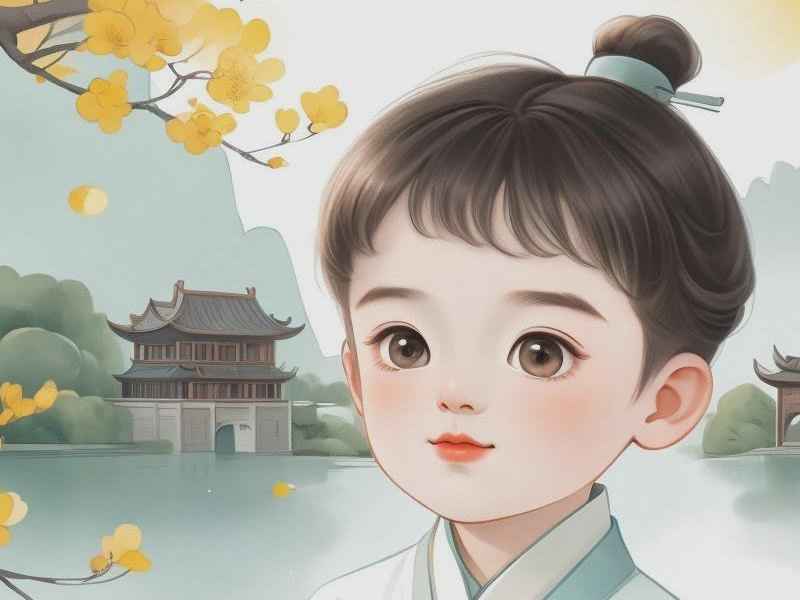 金斧头民间故事简笔画儿童画 - 民间故事金斧头简介
