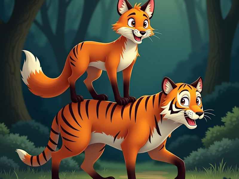 狐假虎威儿童故事纯音乐伴奏 狐假虎威故事背景纯音乐