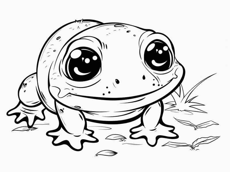 青蛙儿童简单画 青蛙儿童简笔画怎么画很简单