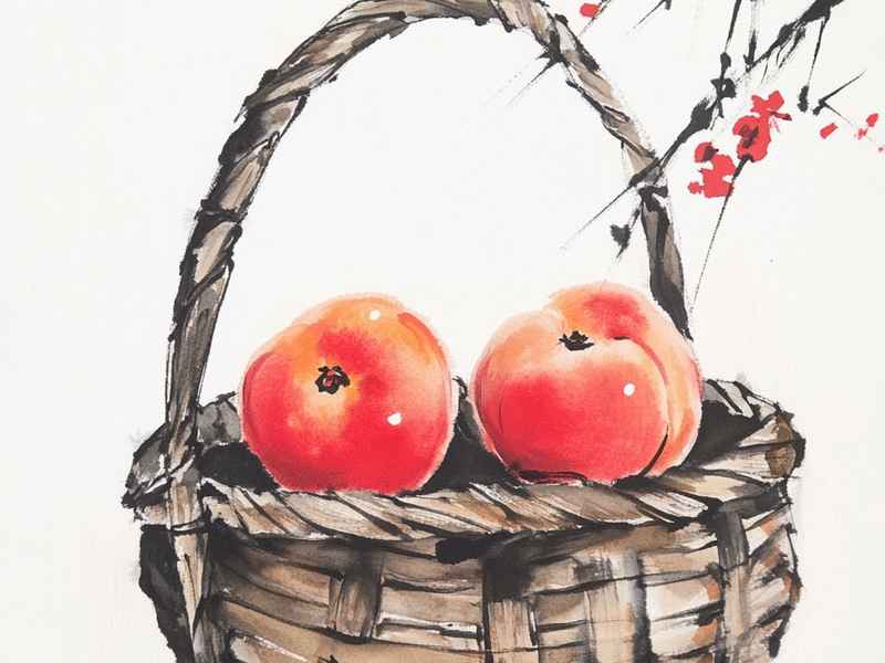 枯藤插画 - 枯萎藤蔓简笔画