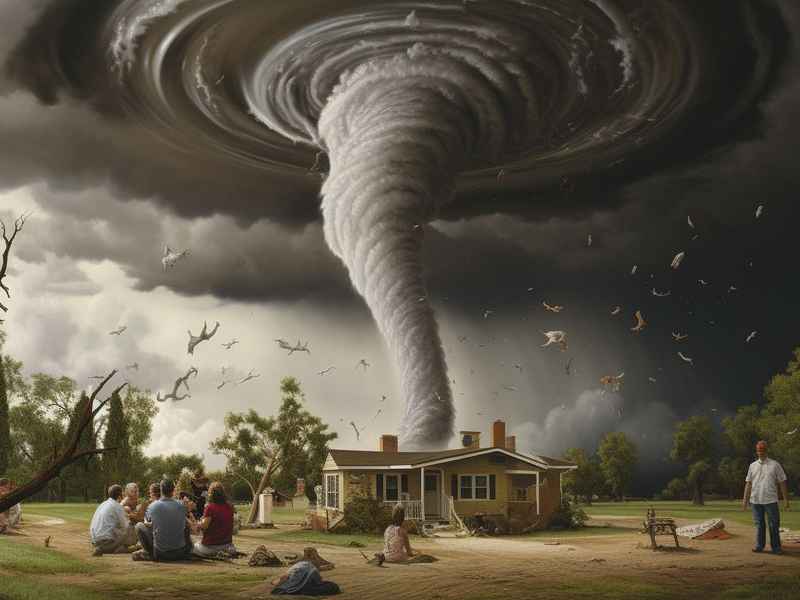 可怕的龙卷风儿童故事，可怕的龙卷风的故事