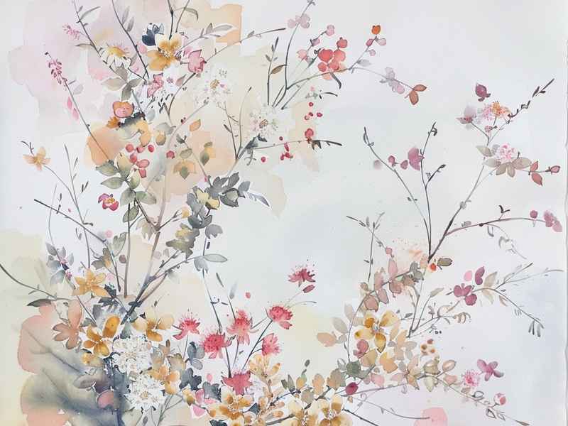 枯藤插画 - 枯萎藤蔓简笔画