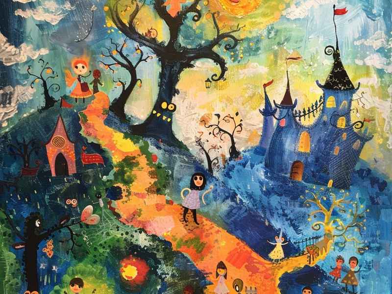 格林童话儿童画图片 格林童话儿童画图片简单