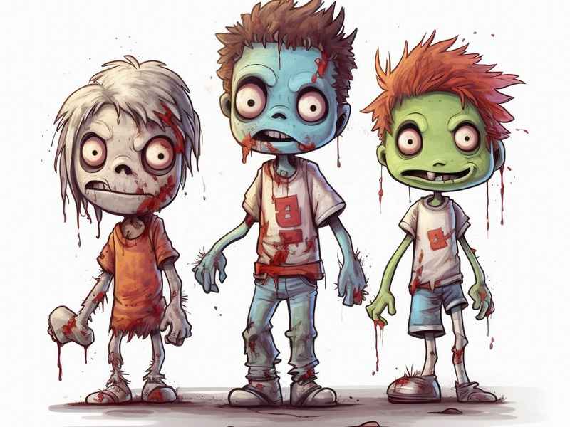 僵尸儿童动画片，僵尸少儿动画片