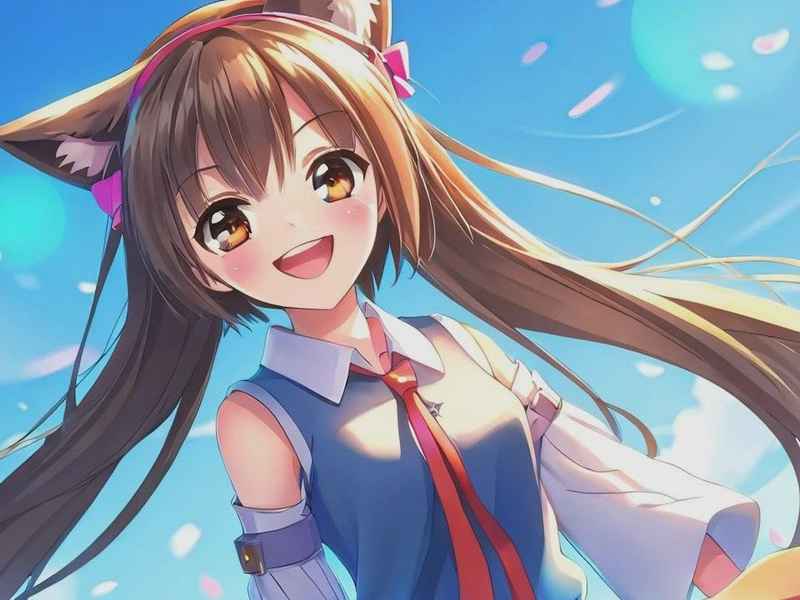 猫耳少女童话故事，猫耳少女简笔画可爱