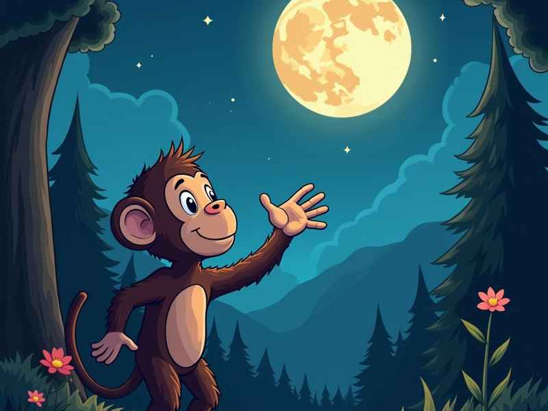 猴子捞月故事表演视频、猴子捞月故事表演视频英文
