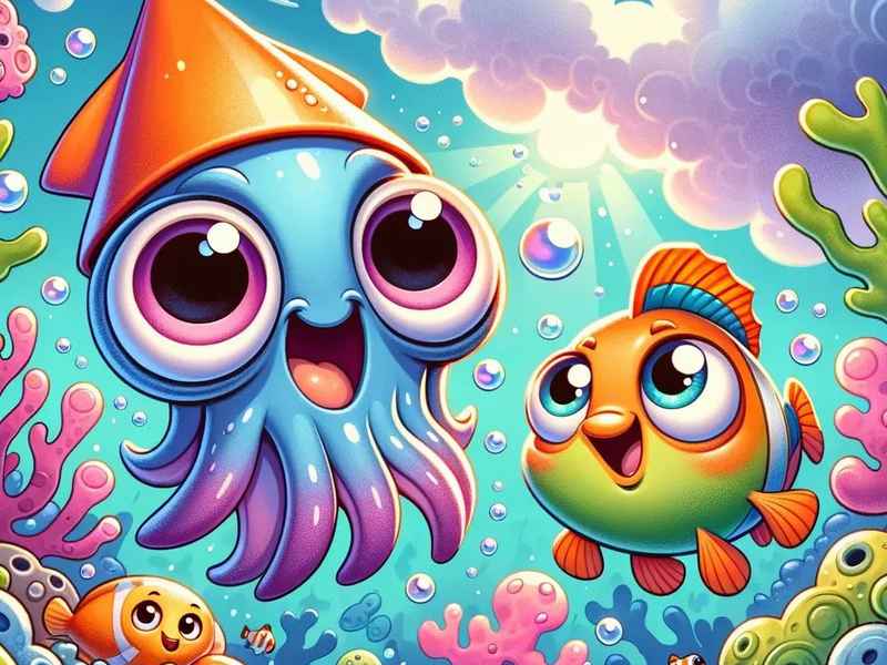 海底怪物儿童画作品（海底怪物儿童画作品图片）