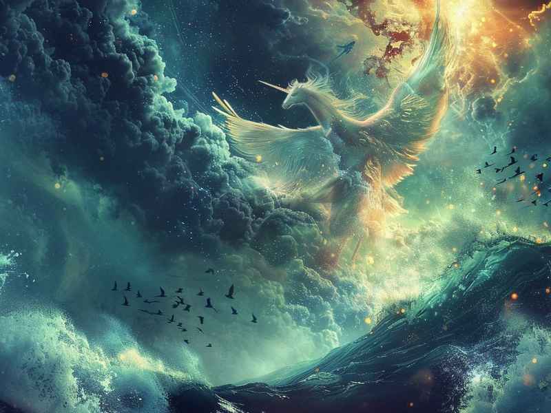 女娲补天儿童画 简笔画，女娲补天儿童画 简便