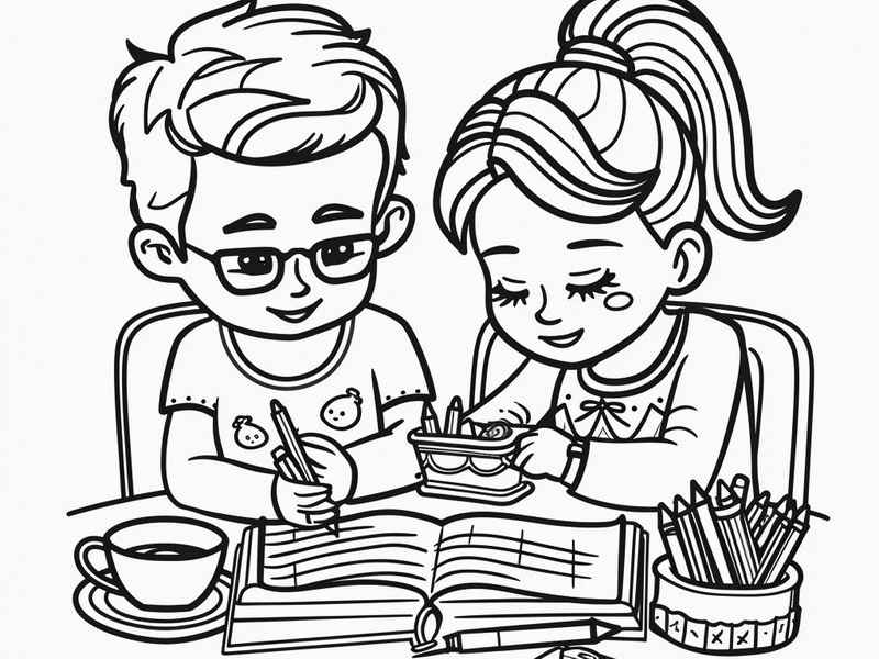 家庭故事图片 家庭故事图片简笔画