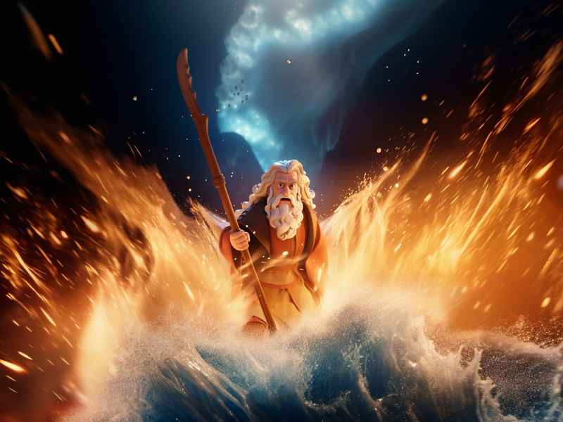 仿照大禹治水写一个神话故事，仿照大禹治水写一个神话故事300字