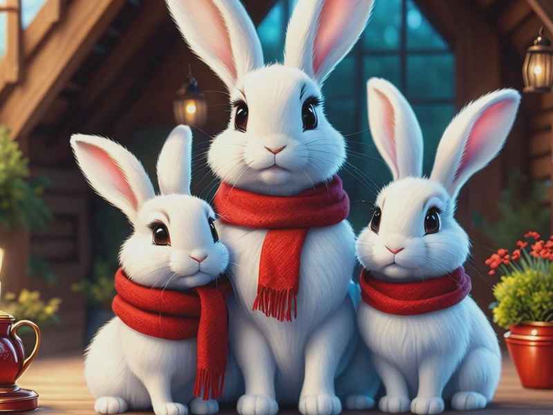 三只小兔的故事（三只小兔的故事黑胖讲故事）