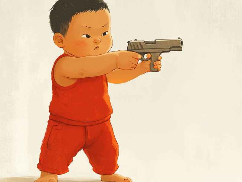 机关枪的幼儿故事，关于机关枪的幼儿故事