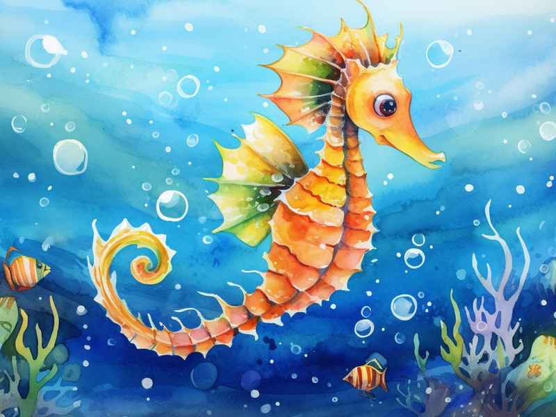 关于海马的绘本故事 关于海马的绘本故事图片