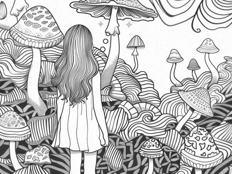 绘本故事黑白线描插画（绘本故事黑白线描插画作品）