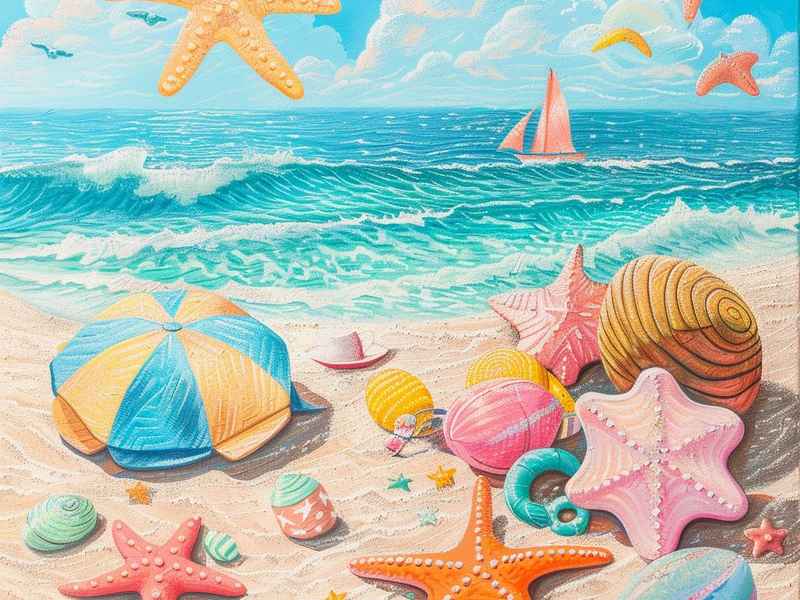 关于海滩的绘本，关于海滩的绘本图片