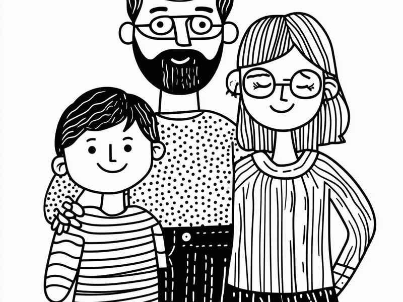 快乐一家人图片（快乐一家人图片简笔画）