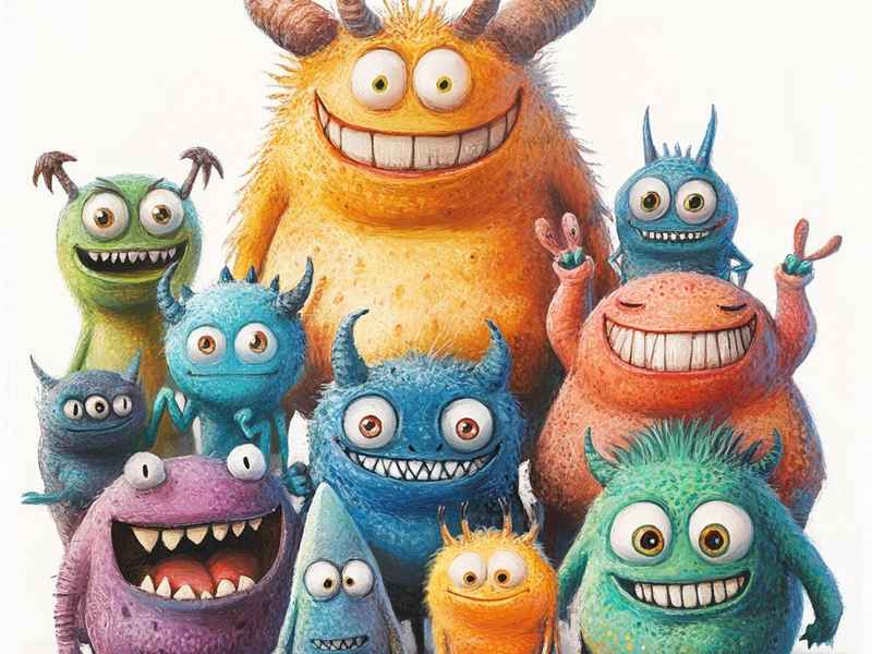 关于怪兽的儿童故事文字版书、关于怪兽的幼儿故事