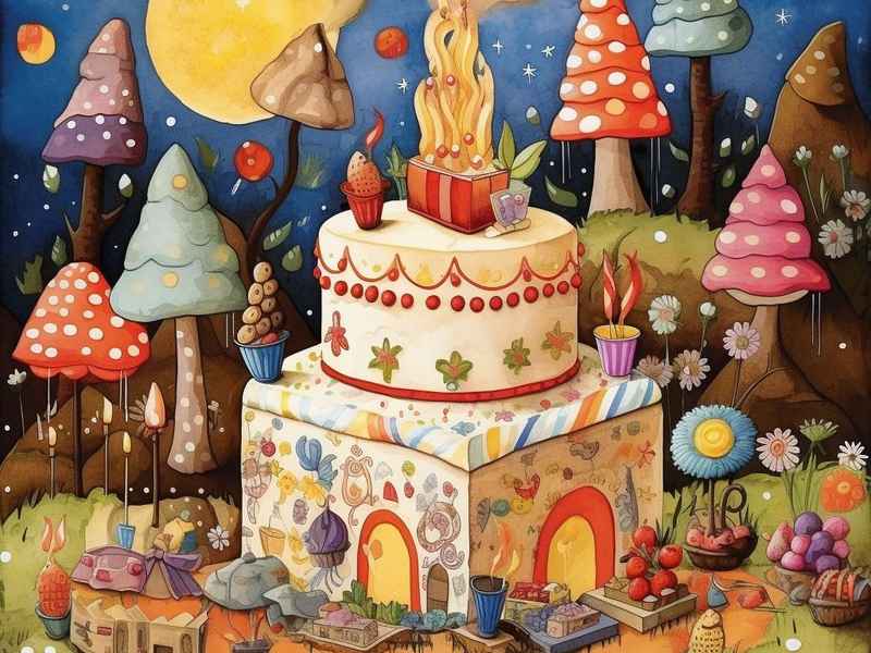 关于蛋糕的儿童故事 - 关于蛋糕的幼儿故事