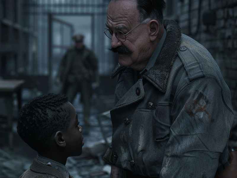 故事绘画；南京大屠杀小英雄故事绘画