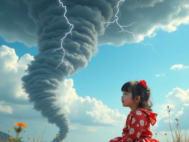 可怕的龙卷风儿童故事，可怕的龙卷风的故事