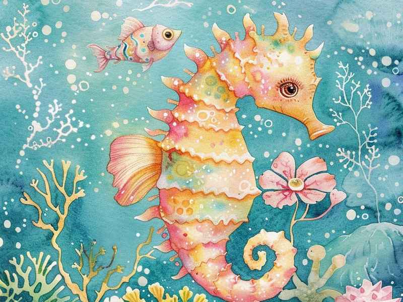 海马故事绘本；海马故事绘本图片