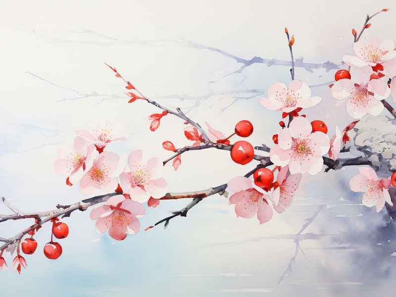 梅花故事配画，梅花故事配画怎么画