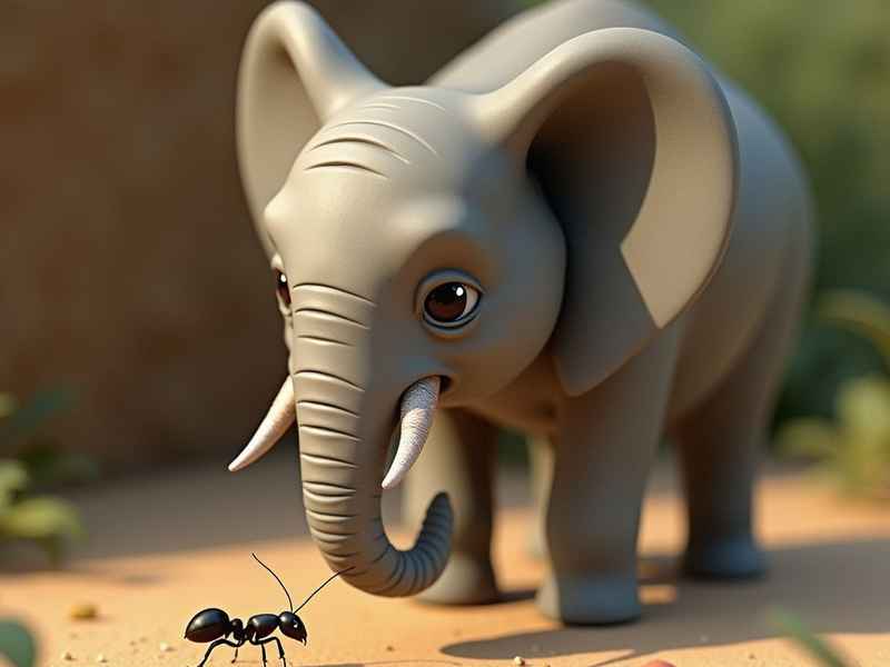蚂蚁爬进大象鼻子里的故事（蚂蚁爬进大象鼻子里的故事视频）