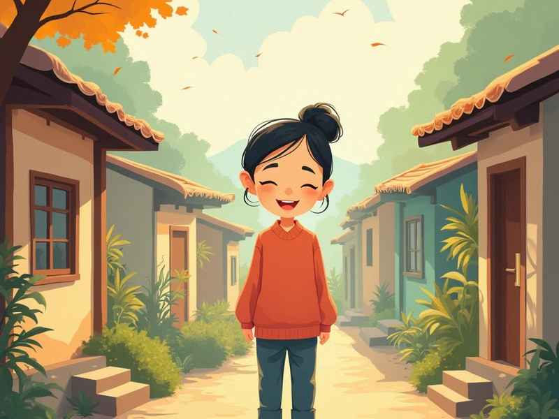 故事插画 - 野蔷薇村的故事插画