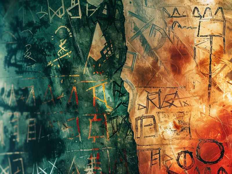 甲骨文 儿童、甲骨文儿童画手抄报