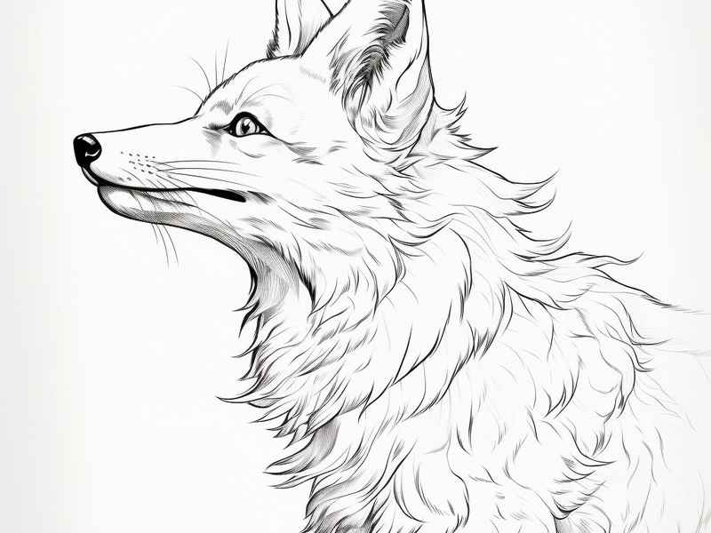 狼尾巴绘画（狼尾巴的简笔画）