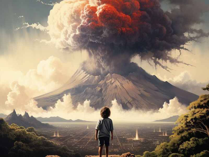 火山喷发的儿童故事；火山喷发的绘本故事