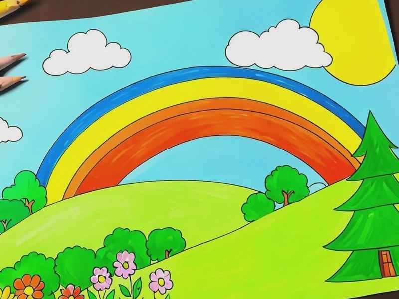 关于春天的画儿童画简单，关于春天的画儿童画简单又好看