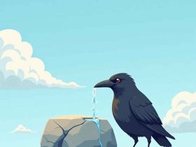 故事绘画作品简单绘本、故事绘画作品简单绘本乌鸦喝水