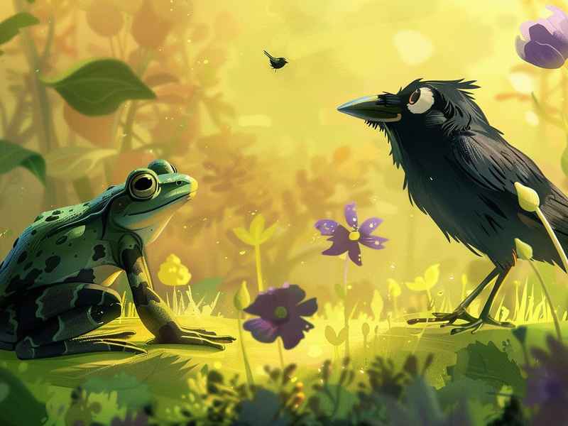 牛与蛙儿童故事视频 - 牛和蛙的故事视频