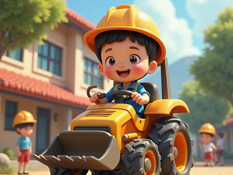 会讲故事的儿童玩具工程车（玩具小故事,工程车开始工作了）