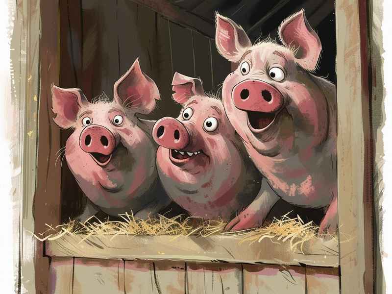 少儿睡前故事三只小猪，少儿睡前故事365三只小猪