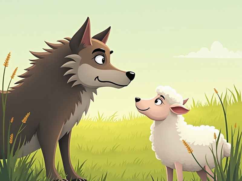 狼和青蛙的故事完整版、狼和羊与青菜的故事