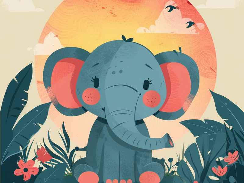 故事小象的心愿图片、故事小象的心愿图片简笔画