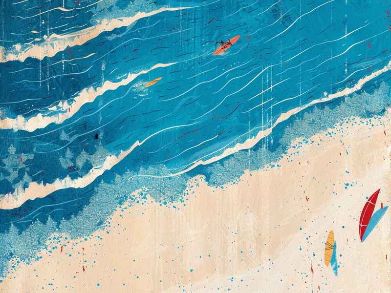 关于海滩的绘本，关于海滩的绘本图片