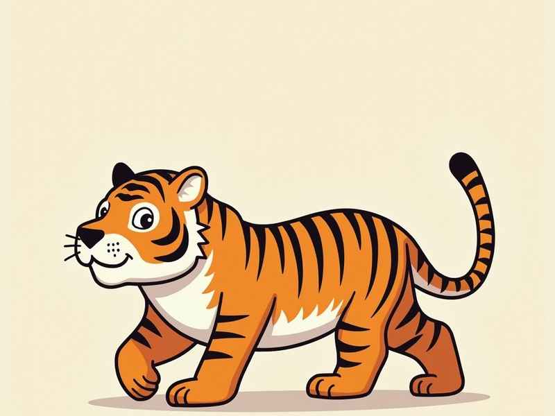 桔子老虎故事配图 桔子老虎故事配图简笔画