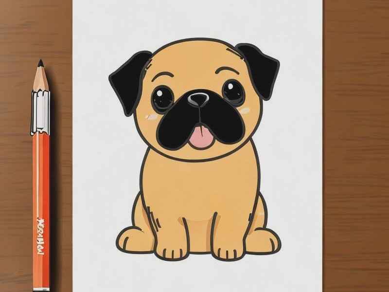 哈巴狗儿童简笔画 哈巴狗儿童简笔画图片