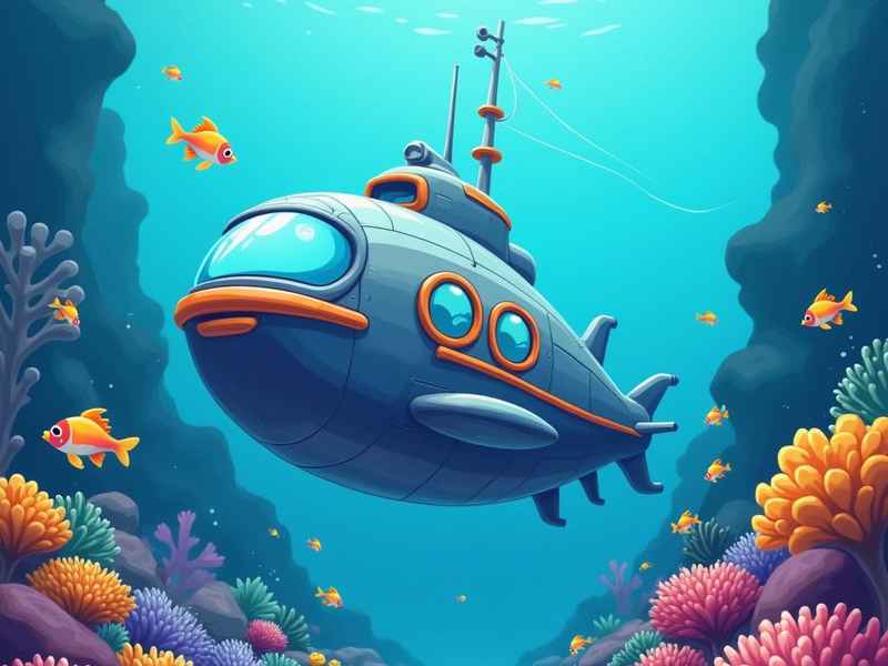 潜水艇简笔画儿童画（潜水艇简笔画儿童画图片）