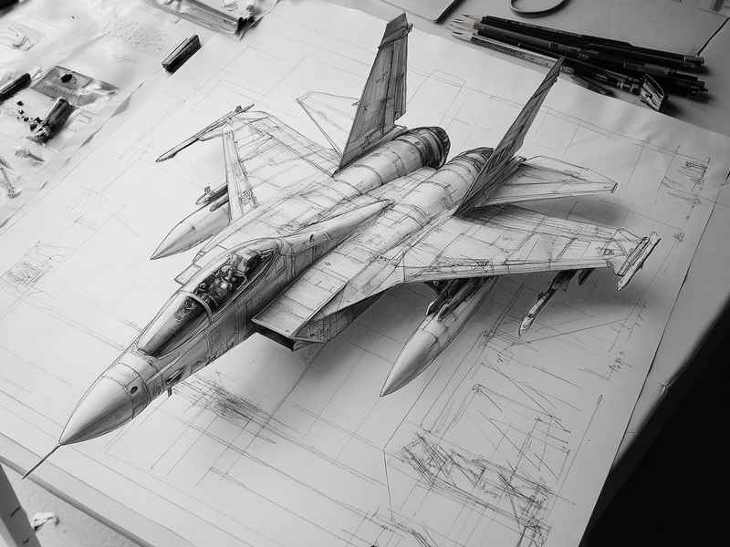 关于战斗机的素描画 关于战斗机的素描画怎么画