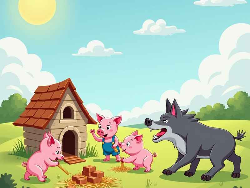 三只小猪的故事和大灰狼的故事、三只小猪和大灰狼的故事绘本 三只小猪的故事和大灰狼的故事、三只小猪和大灰狼的故事绘本