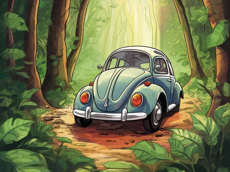 森林里的小汽车故事 森林里的小汽车故事图片