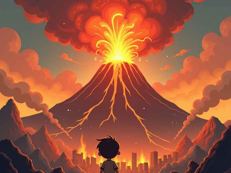火山爆发儿童故事文字，火山爆发故事幼儿园