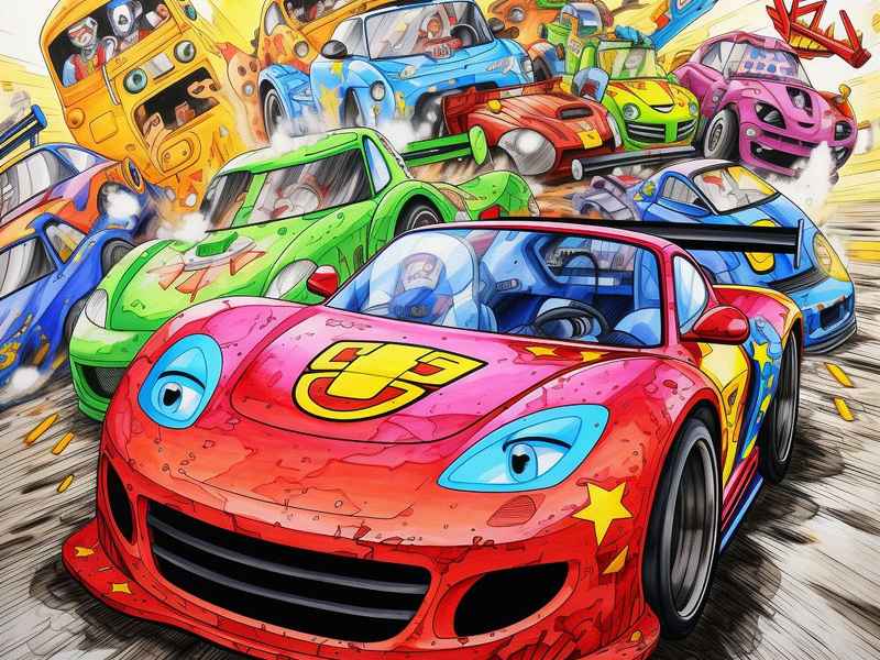 搞笑赛车儿童故事 - 赛车比赛故事幼儿